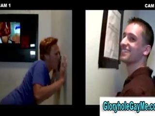 Amateur hetro stripling gets Blow Job from homo dude in majesty hole
