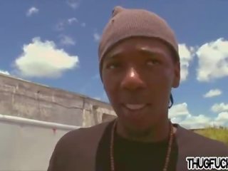 Thug gets cash to fuck white jock