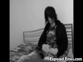 Concupiscent emo pomežik dražila nam s njegov wang