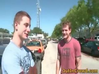 Passionate juveniles Having Homo adult clip In The Public Street Two