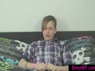 Beautiful gay emo showing his fine body by emobf