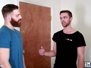 Hairy dudes encounters rough gay sex clip