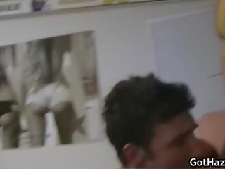 Hétero youngster fica sua primeiro homossexual porno